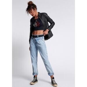 One Teaspoon KANSAS ACID STREETWALKERS HIGH WAIST 80S JEANS 25
